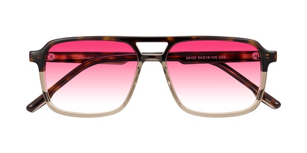 Front of Shawano in Tortoise/Transparent Brown