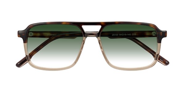 Front of Shawano in Tortoise/Transparent Brown