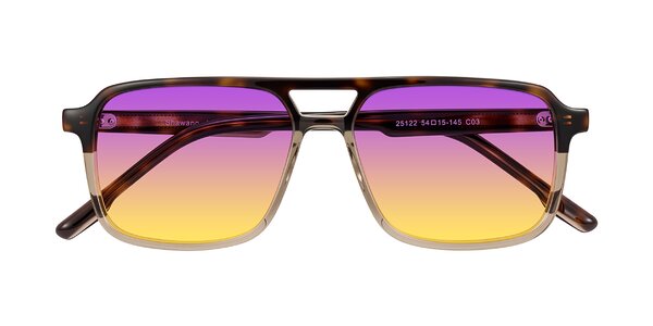 Front of Shawano in Tortoise/Transparent Brown