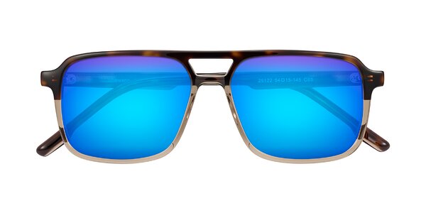 Front of Shawano in Tortoise/Transparent Brown
