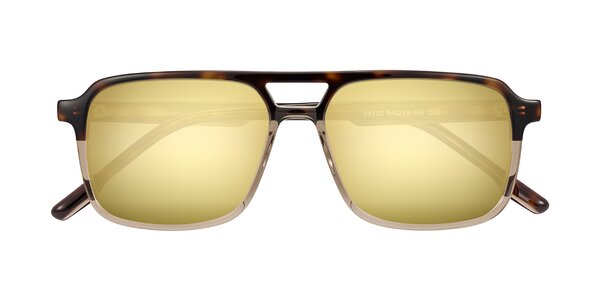 Front of Shawano in Tortoise/Transparent Brown