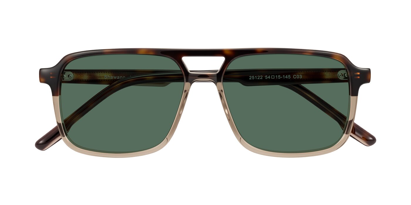 Shawano - Tortoise/Transparent Brown Polarized Sunglasses