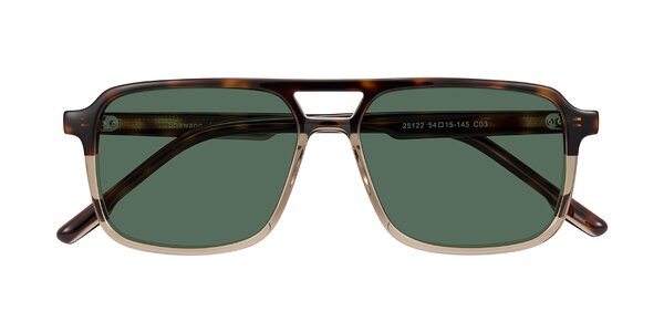 Front of Shawano in Tortoise/Transparent Brown