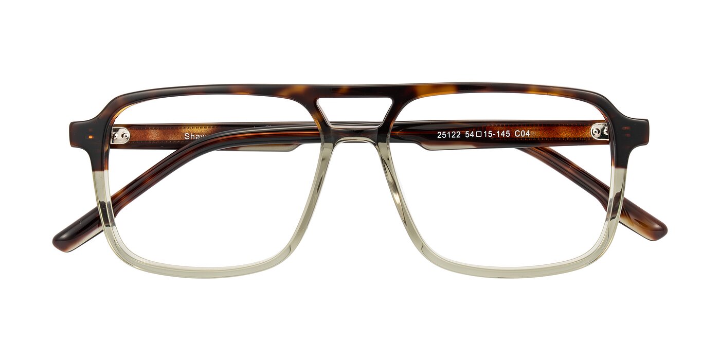 Shawano - Tortoise/Transparent Green Reading Glasses