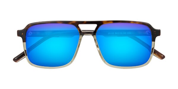 Front of Shawano in Tortoise/Transparent Green