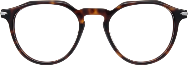 Tortoise Keyhole Bridge Retro-Vintage Round Eyeglasses - Hakim