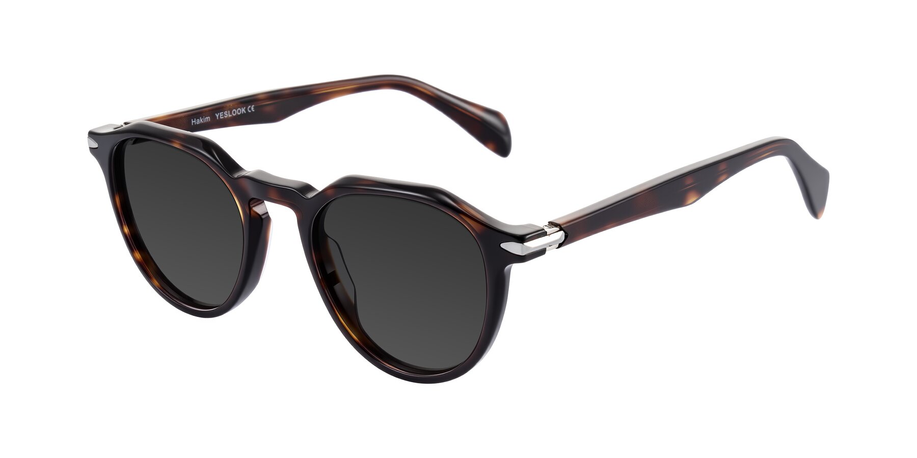 Angle of Hakim in Tortoise with Gray Tinted Lenses