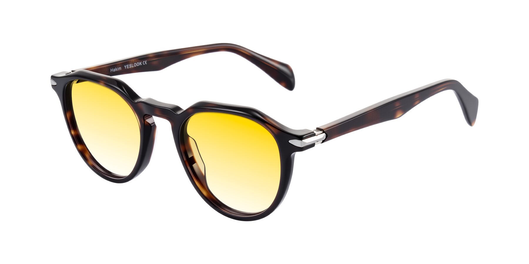 Angle of Hakim in Tortoise with Yellow Gradient Lenses