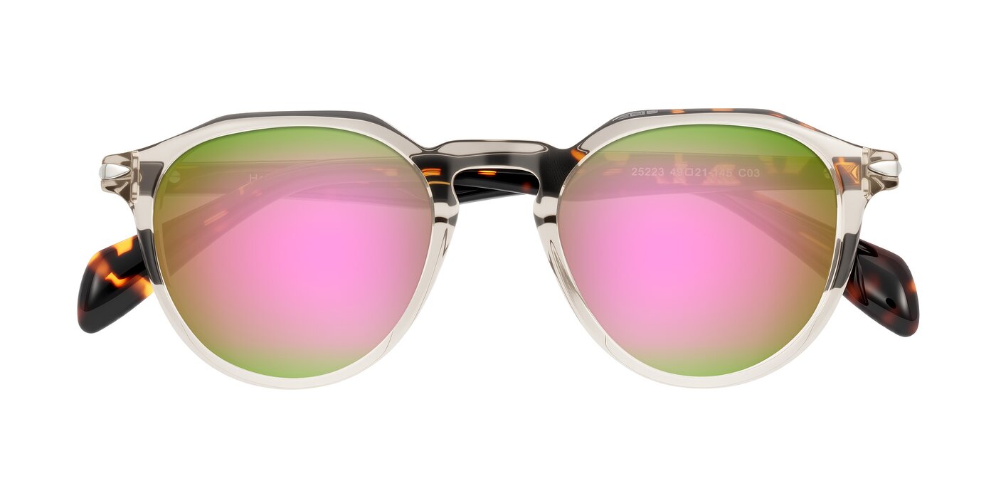 Hakim - Champagne/Tortoise Flash Mirrored Sunglasses
