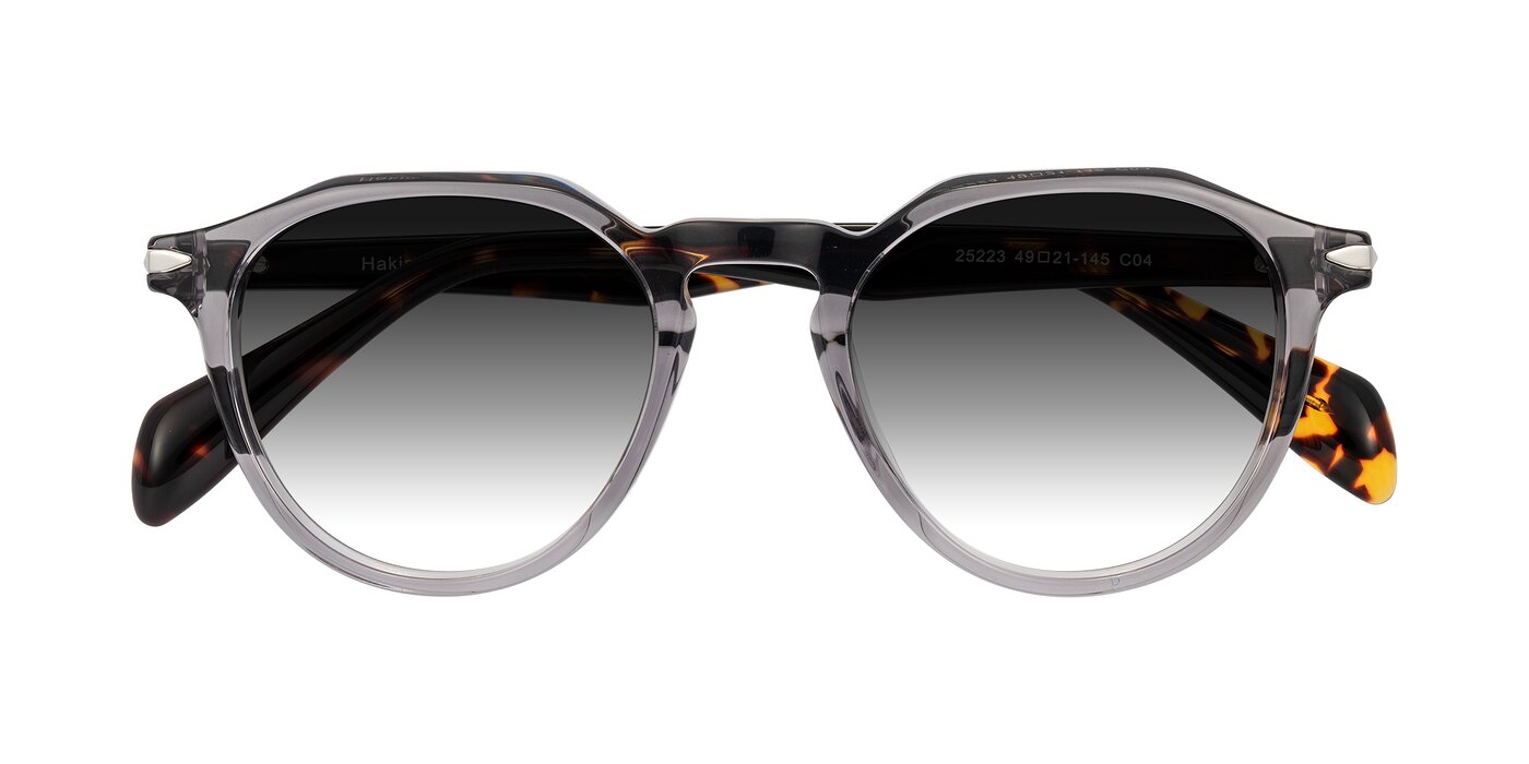 Hakim - Crystal Gray Blue/Tortoise Gradient Sunglasses
