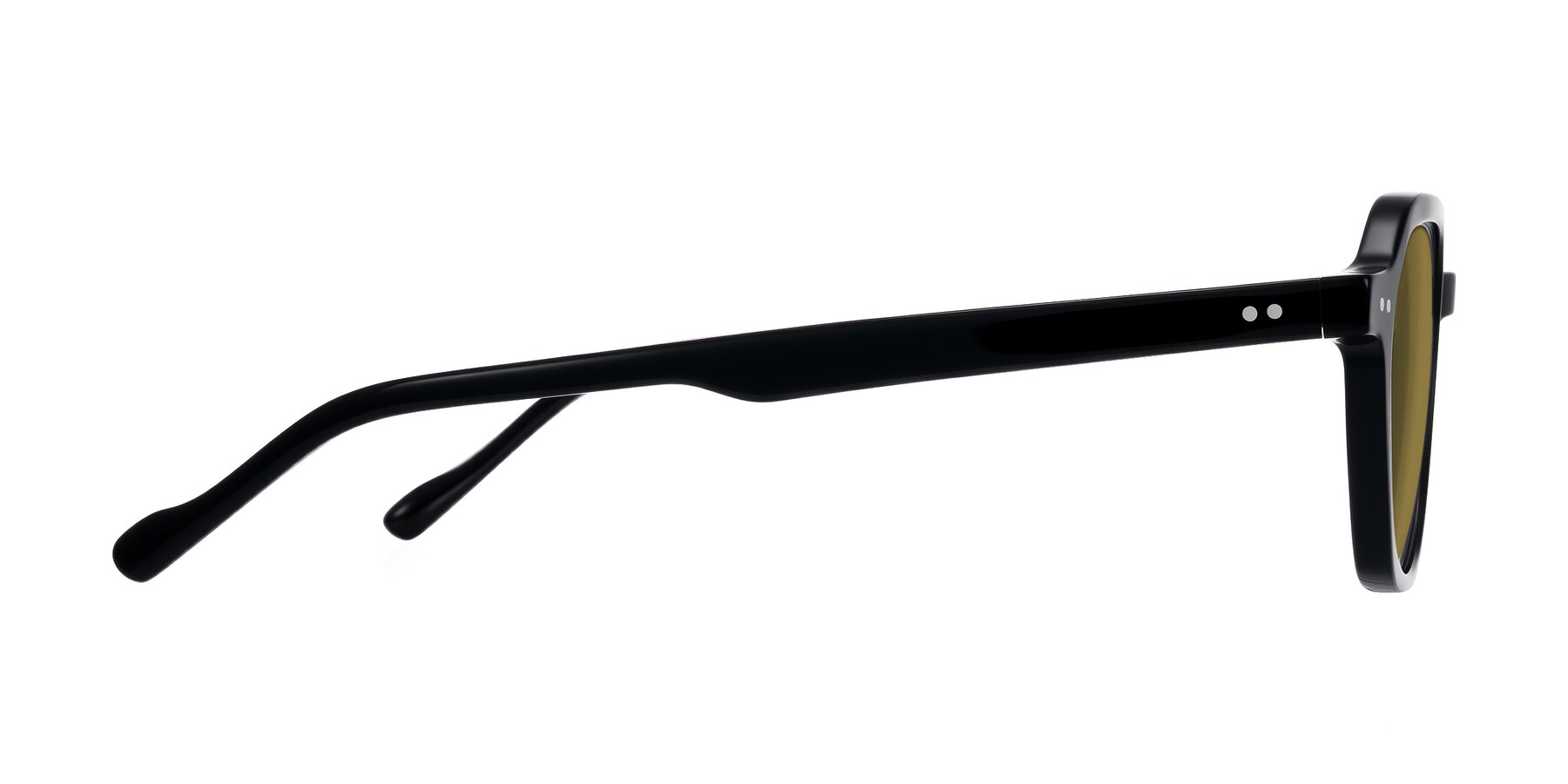 Side of Electra in Black with Brown Polarized Lenses