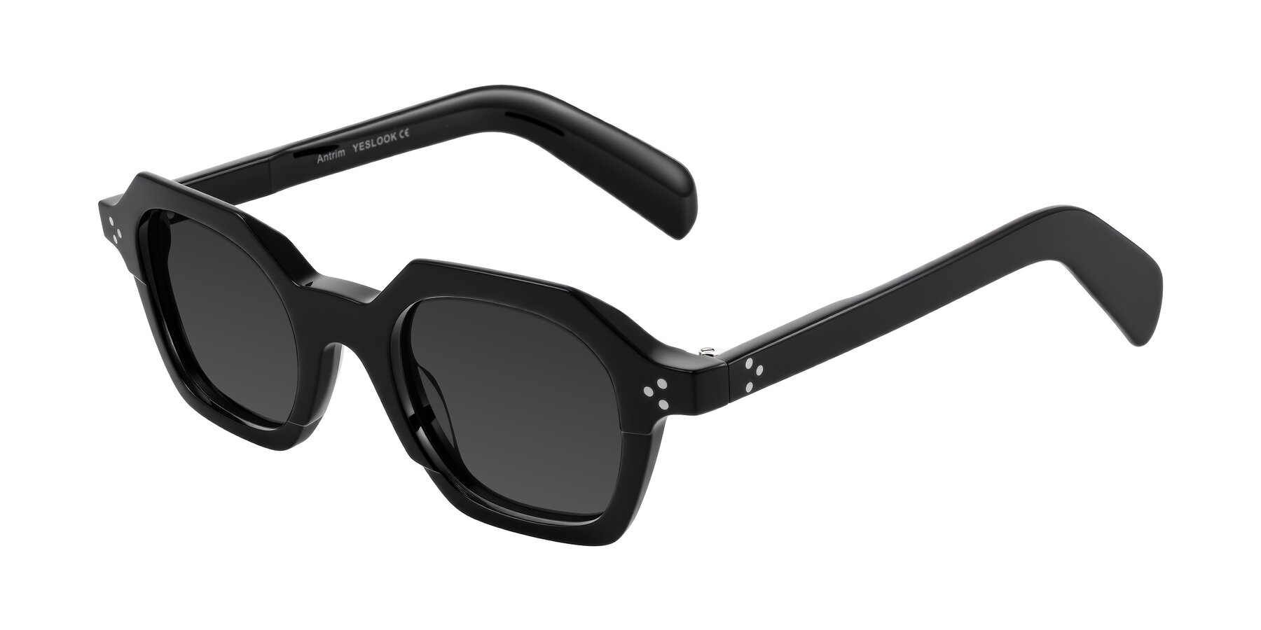Angle of Antrim in Black with Gray Tinted Lenses