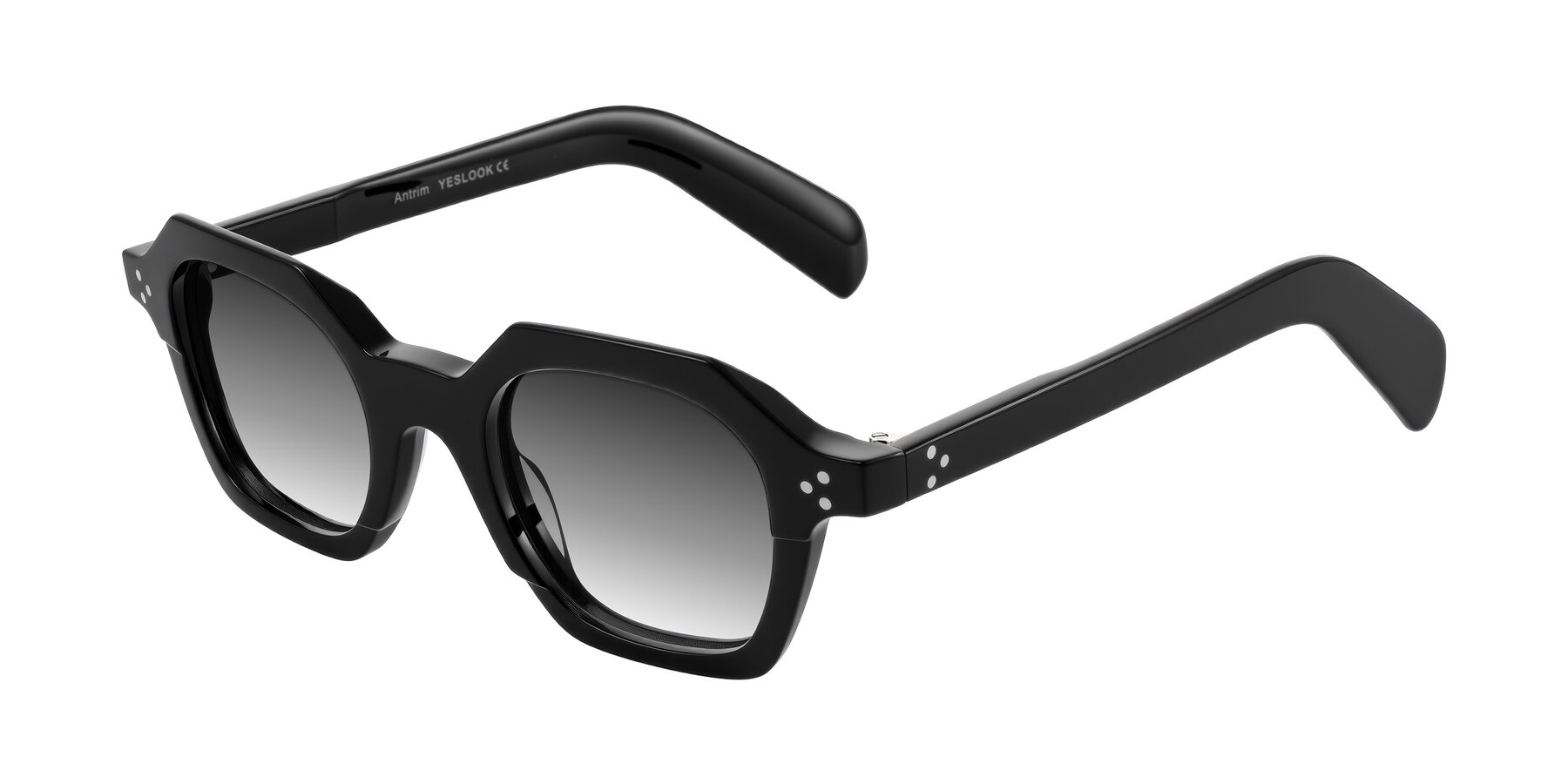 Angle of Antrim in Black with Gray Gradient Lenses