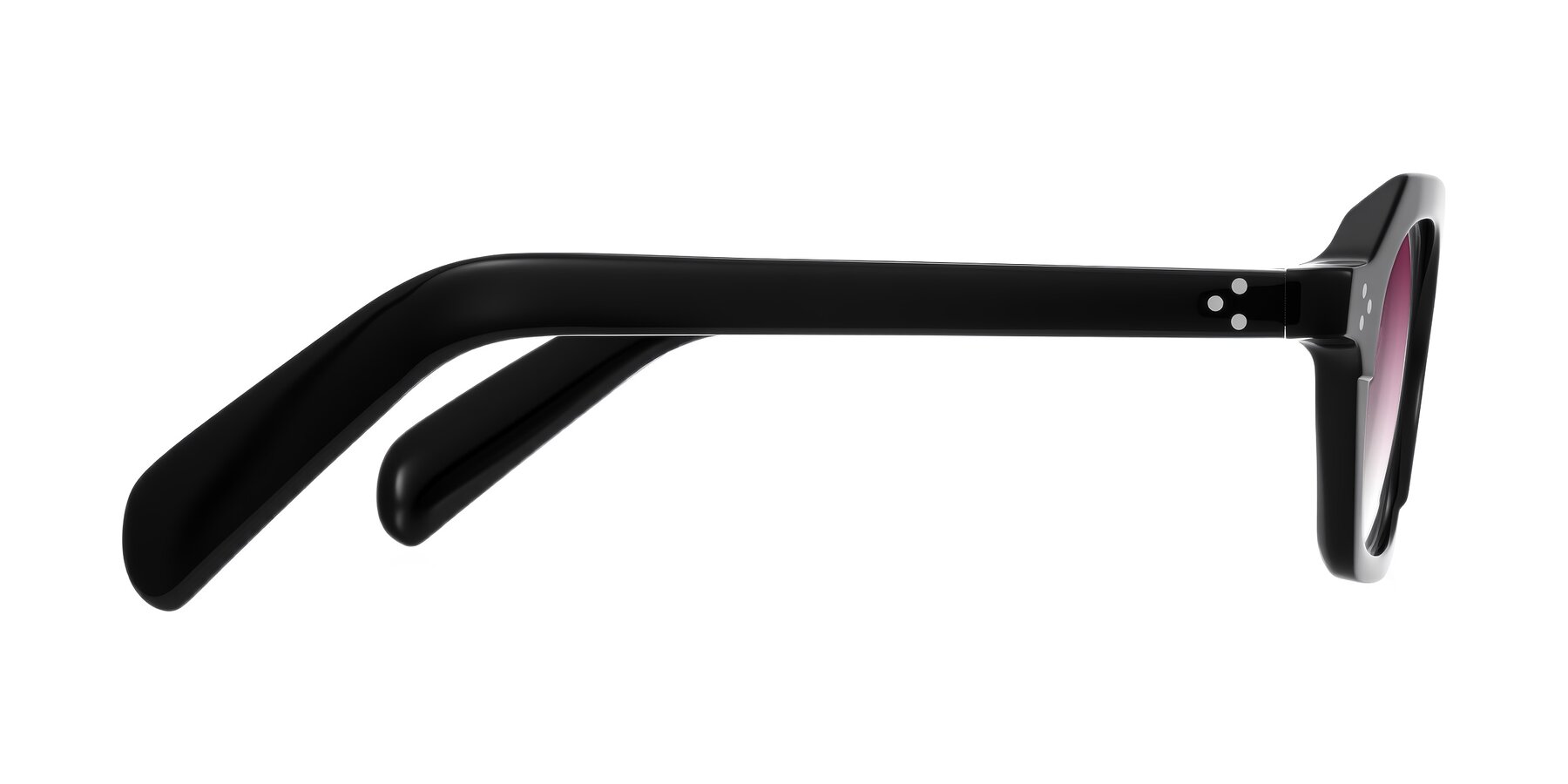 Side of Antrim in Black with Wine Gradient Lenses