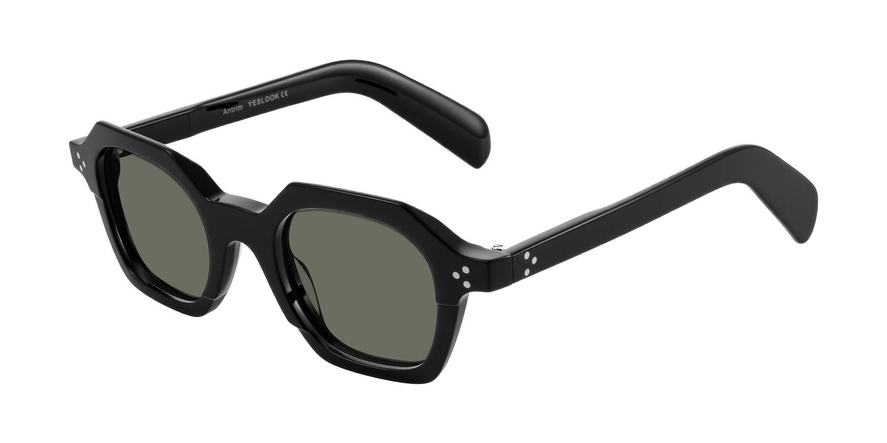Angle of Antrim in Black with Gray Polarized Lenses