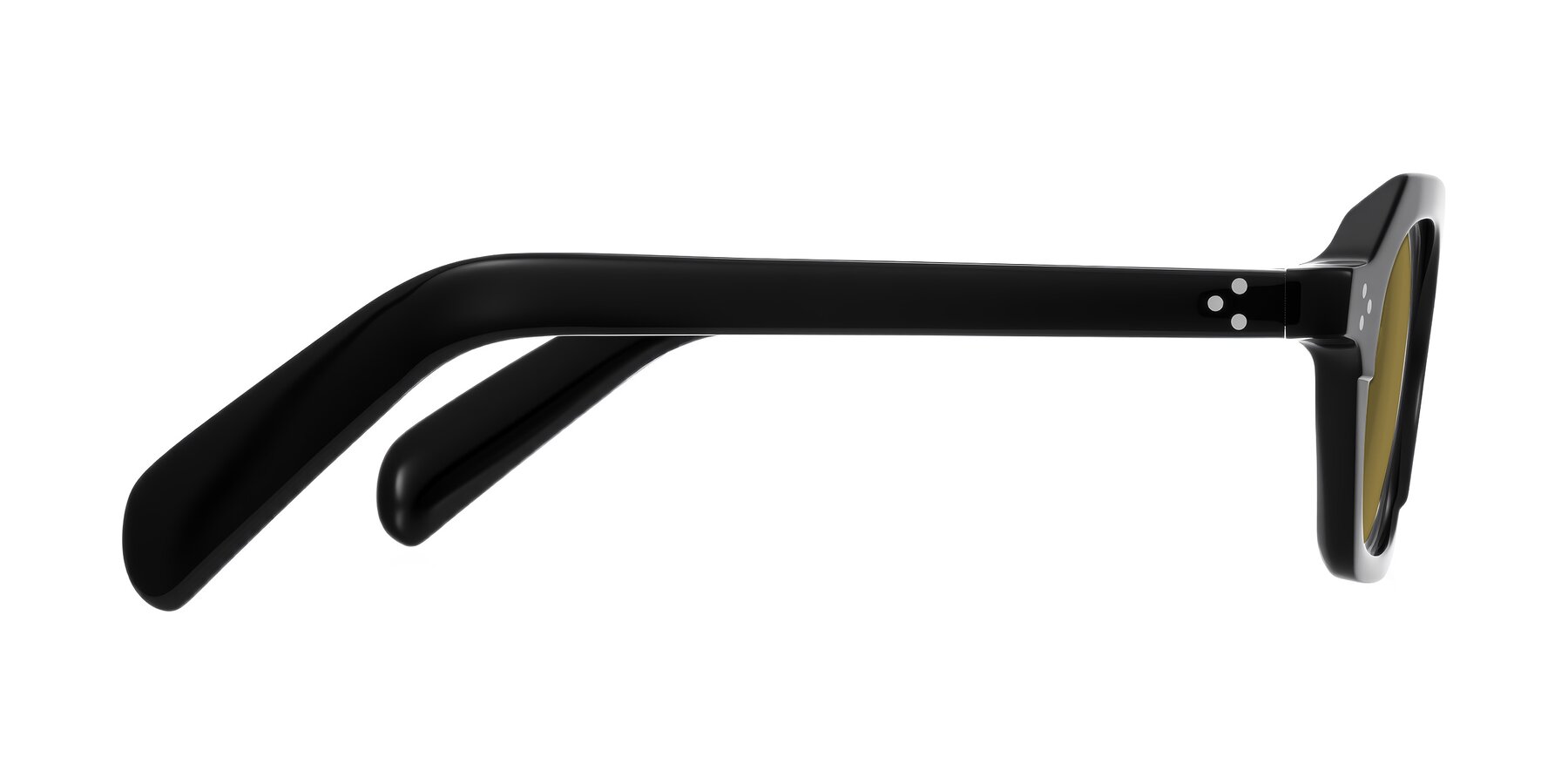 Side of Antrim in Black with Brown Polarized Lenses