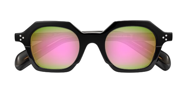 Front of Antrim in Black/Brown Striped