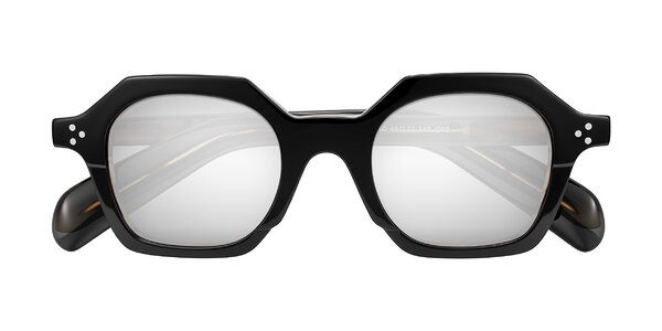 Front of Antrim in Black/Brown Striped