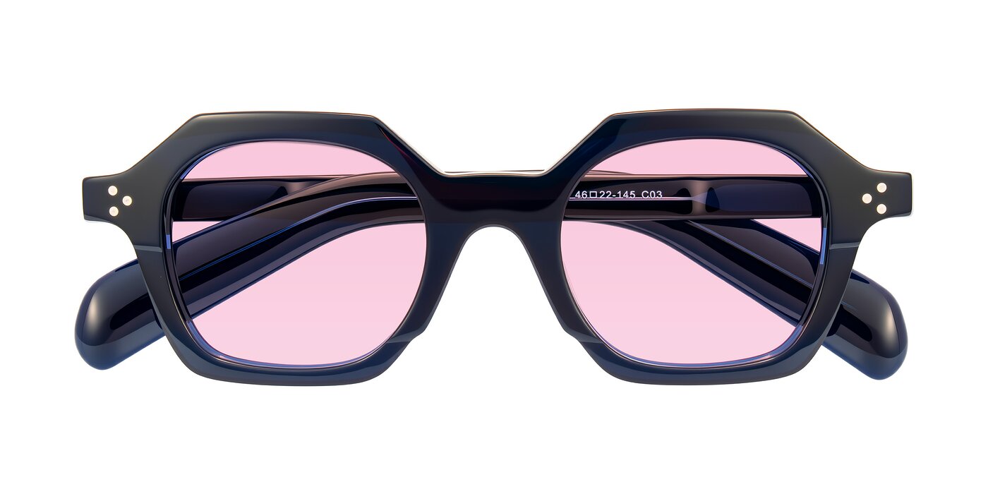 Antrim - Dark Black Blue Tinted Sunglasses