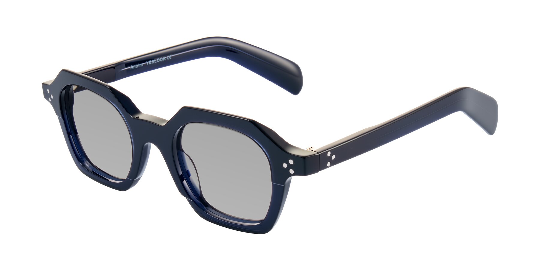Angle of Antrim in Dark Black Blue with Light Gray Tinted Lenses