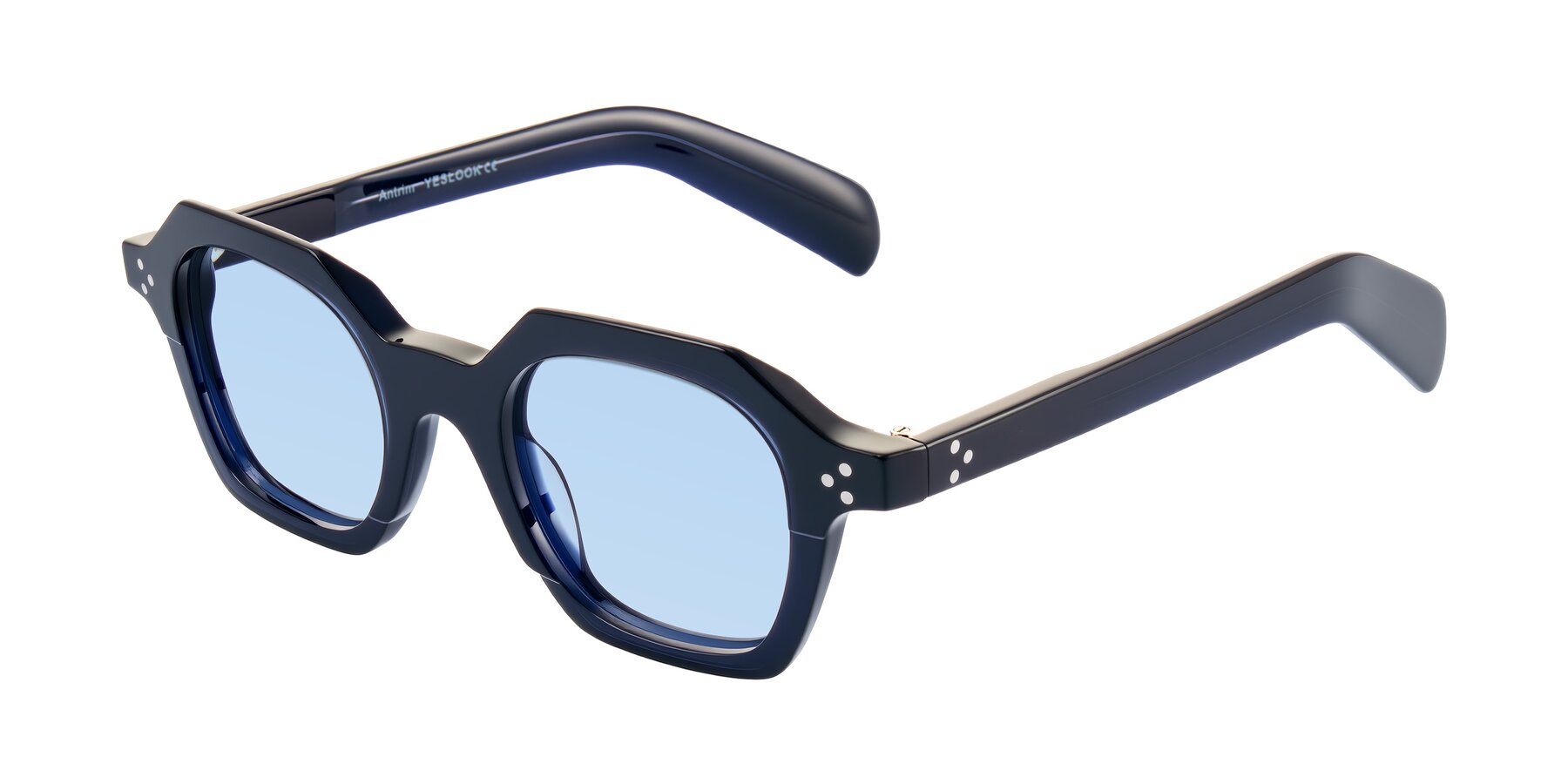 Angle of Antrim in Dark Black Blue with Light Blue Tinted Lenses