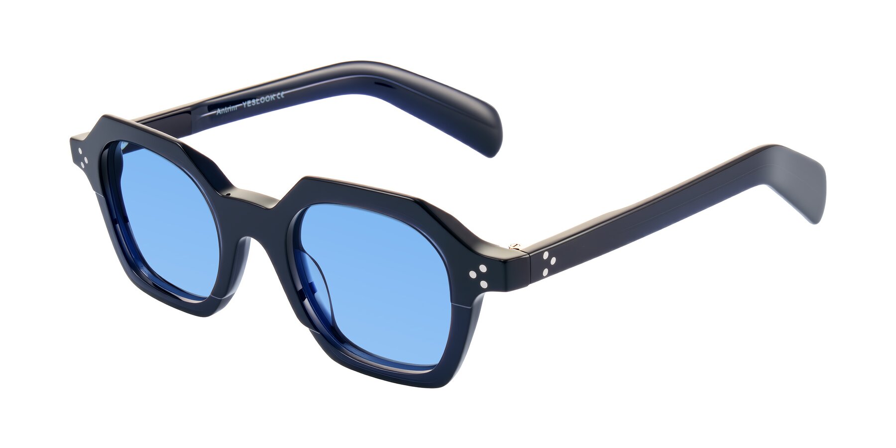 Angle of Antrim in Dark Black Blue with Medium Blue Tinted Lenses