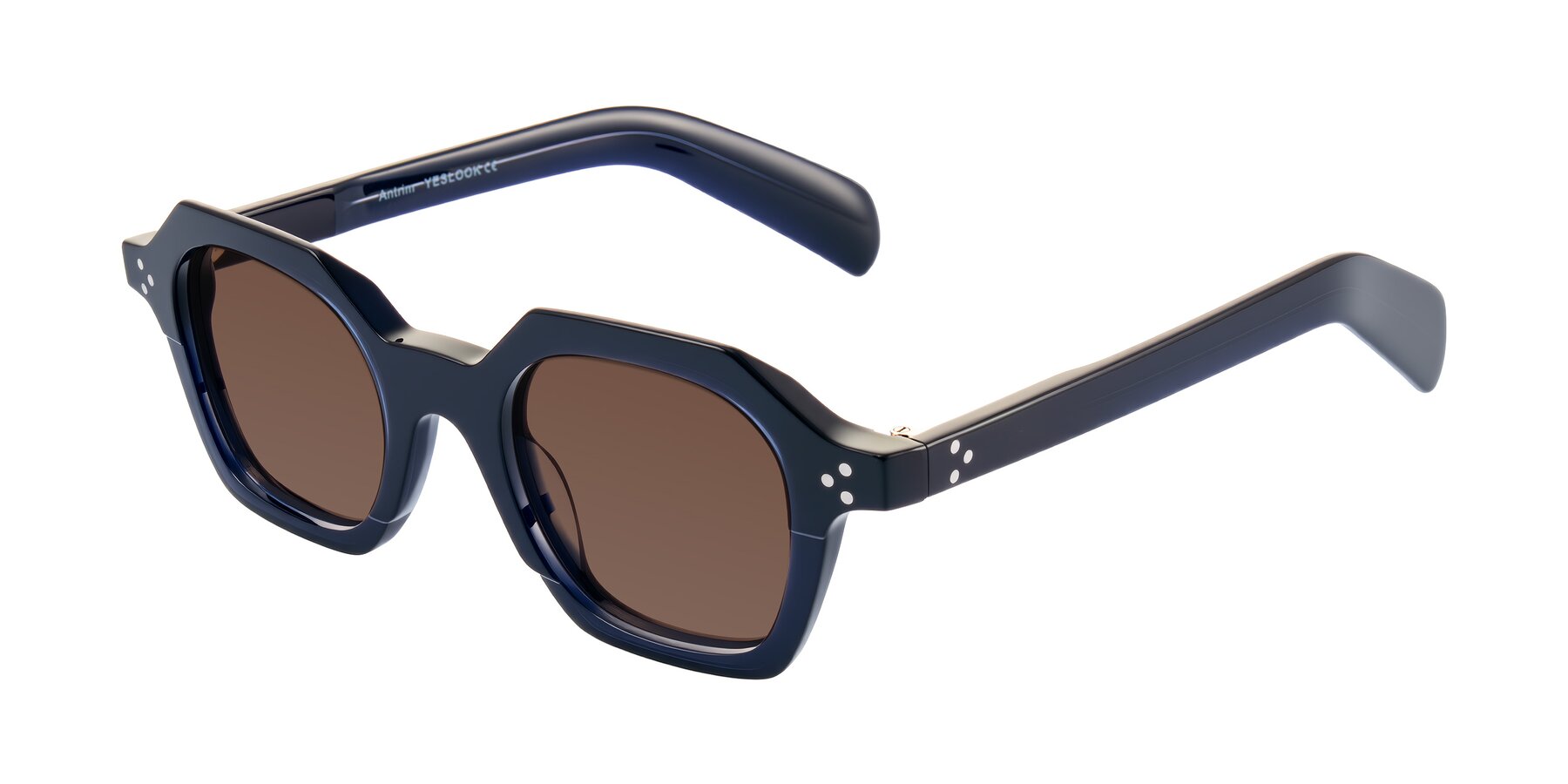Angle of Antrim in Dark Black Blue with Brown Tinted Lenses