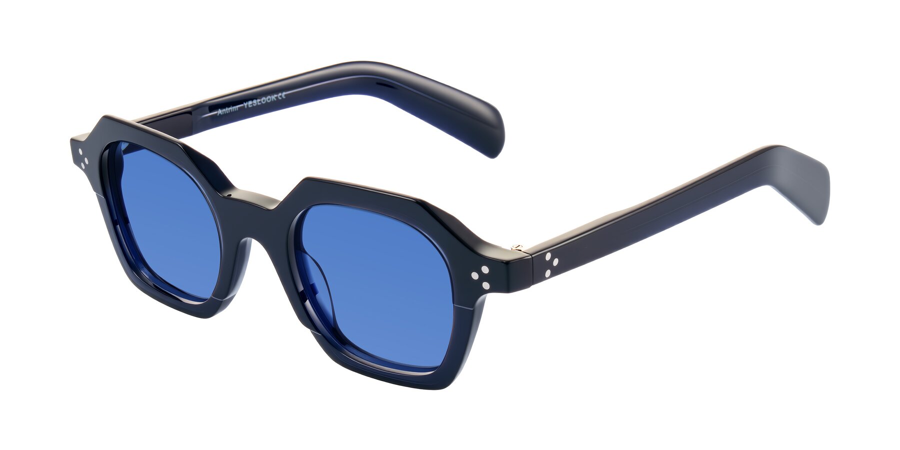 Angle of Antrim in Dark Black Blue with Blue Tinted Lenses