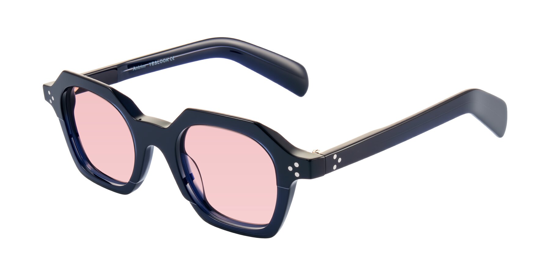 Angle of Antrim in Dark Black Blue with Light Garnet Tinted Lenses