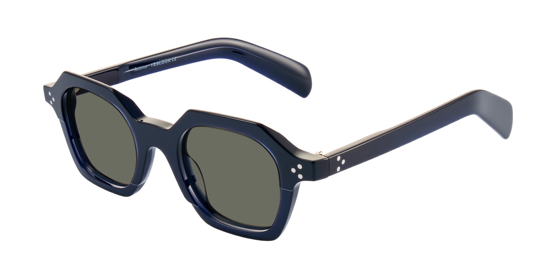 Angle of Antrim in Dark Black Blue with Gray Polarized Lenses