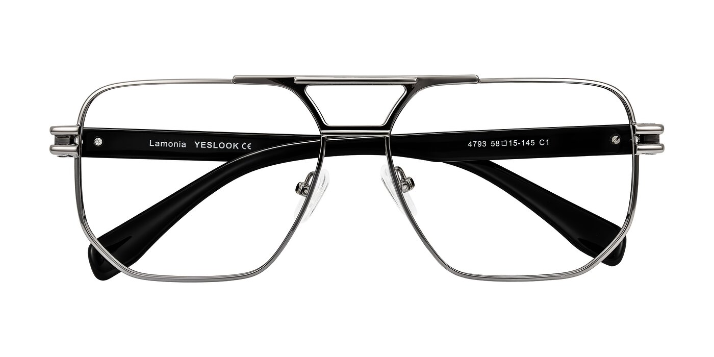 Lamonia - Gunmetal/Black Blue Light Glasses