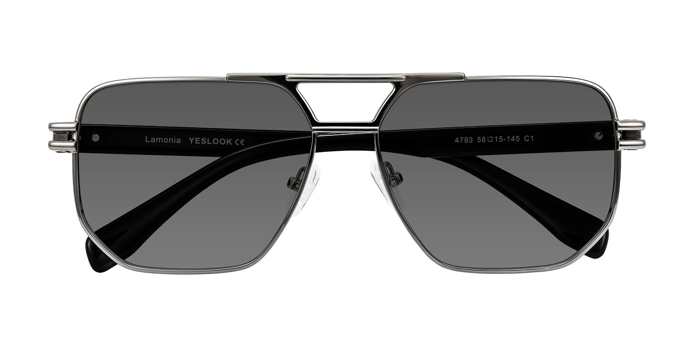 Lamonia - Gunmetal/Black Tinted Sunglasses