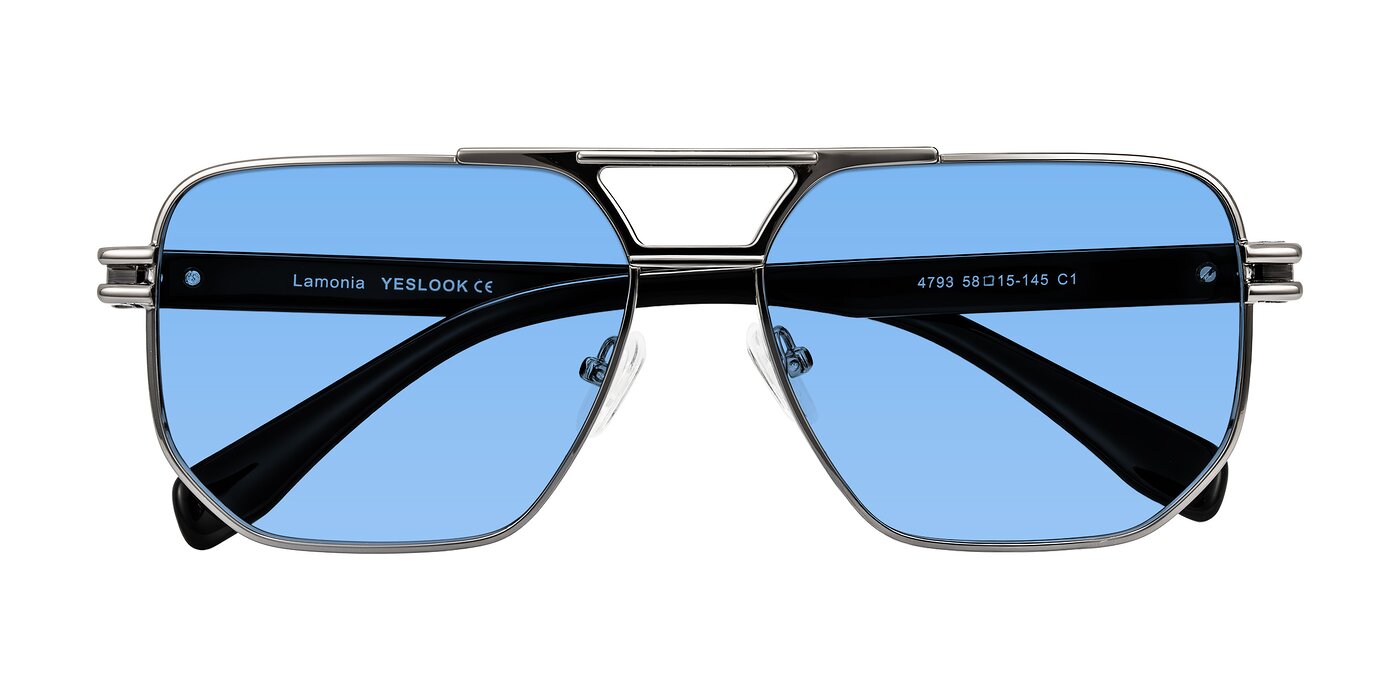 Lamonia - Gunmetal/Black Tinted Sunglasses