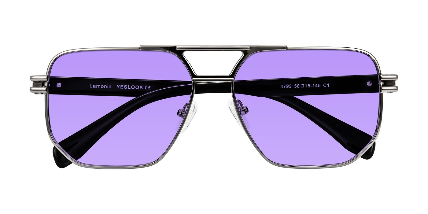Lamonia - Gunmetal/Black Tinted Sunglasses