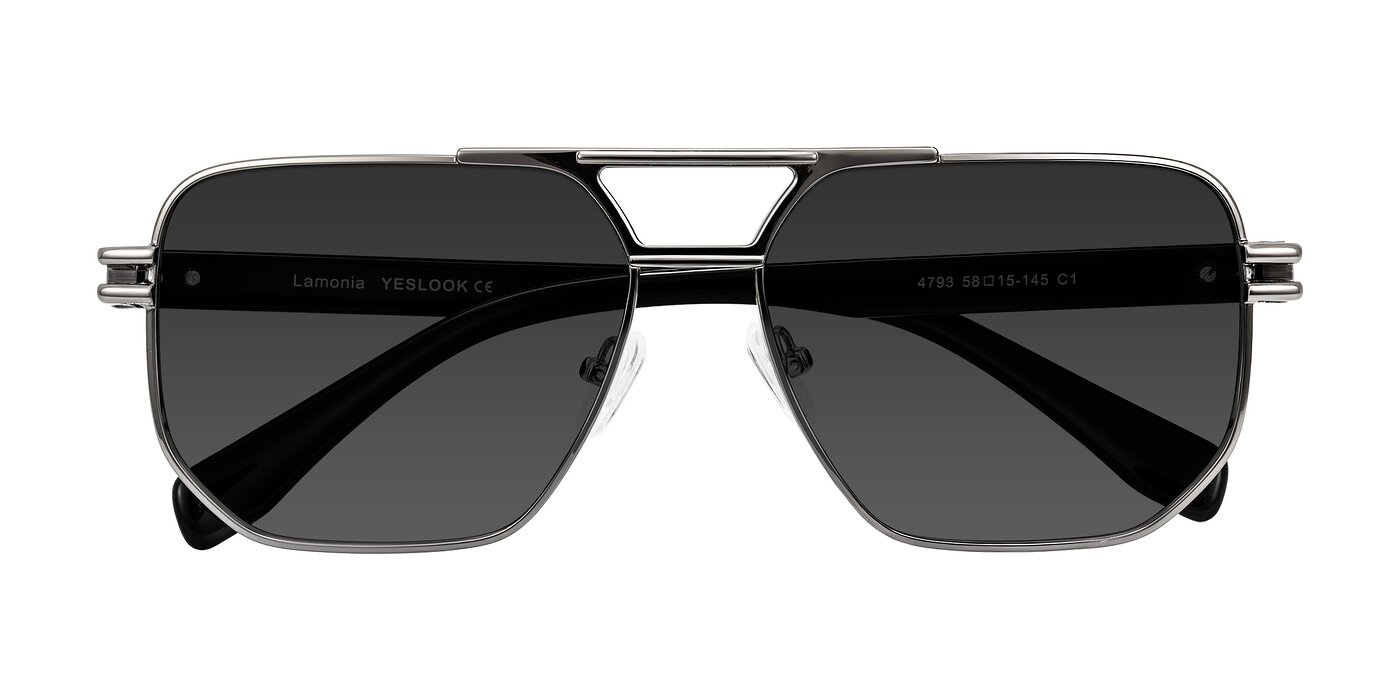Lamonia - Gunmetal/Black Tinted Sunglasses