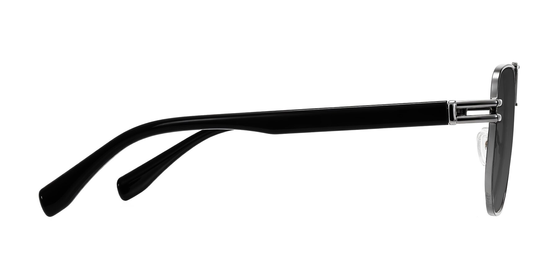 Side of Lamonia in Gunmetal/Black with Gray Tinted Lenses