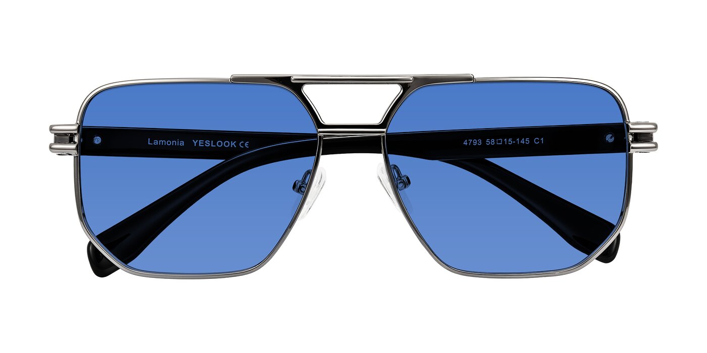 Lamonia - Gunmetal/Black Tinted Sunglasses