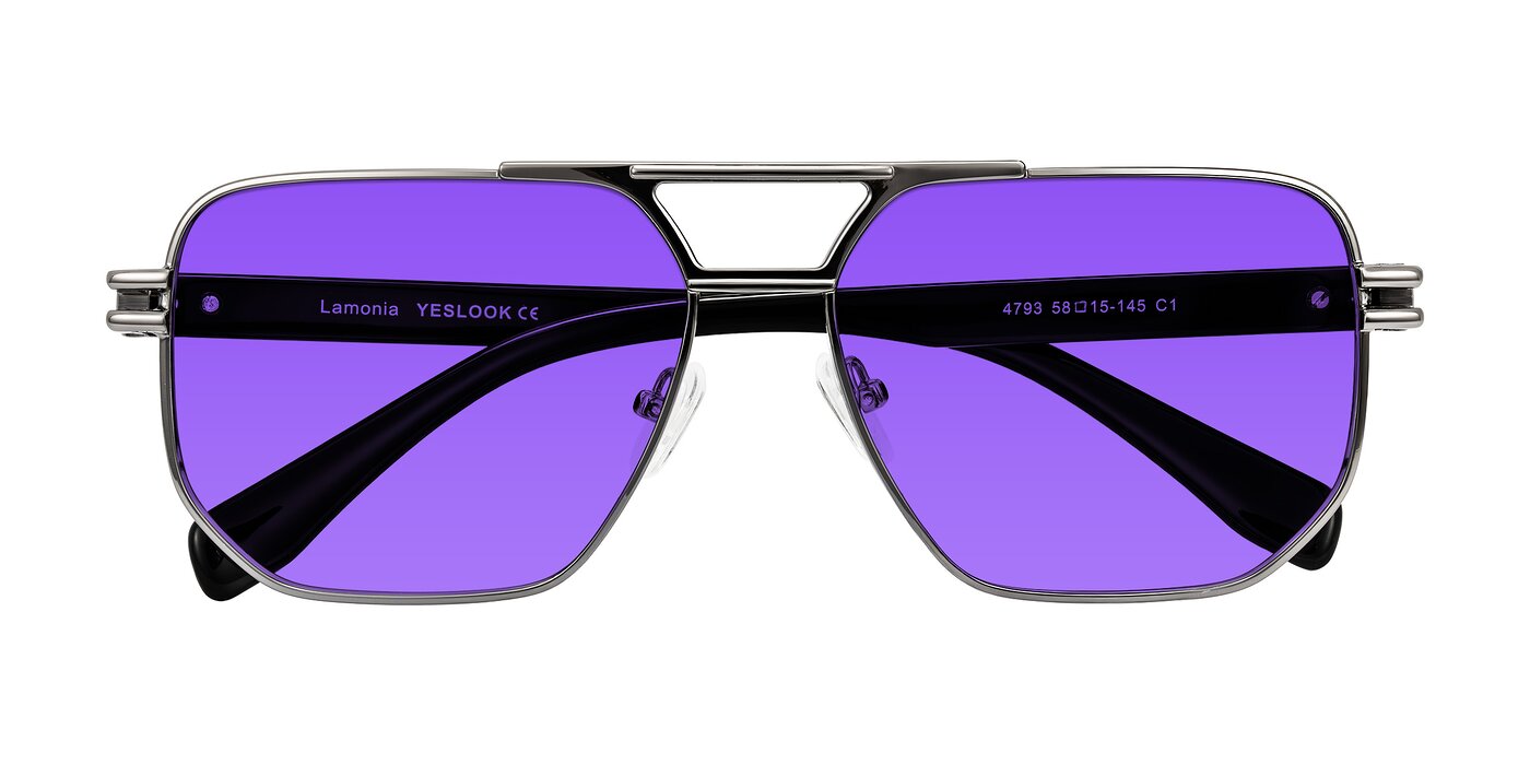 Lamonia - Gunmetal/Black Tinted Sunglasses
