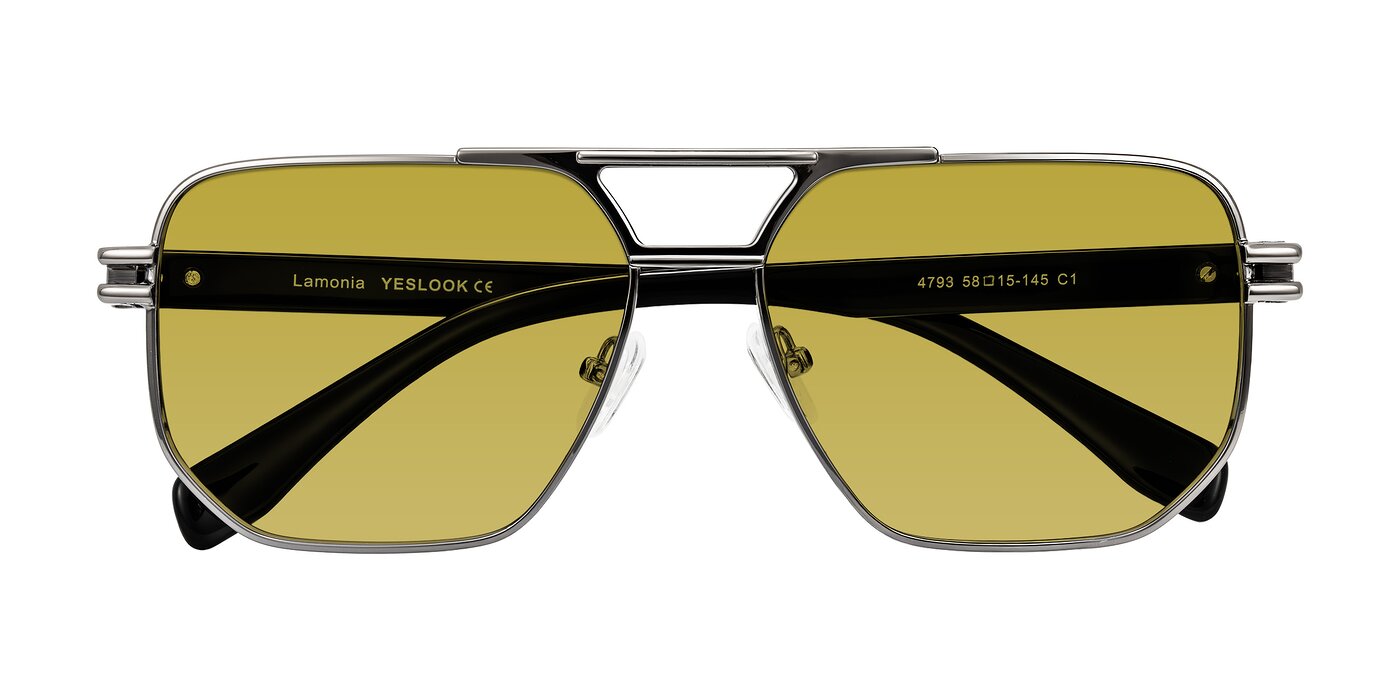 Lamonia - Gunmetal/Black Tinted Sunglasses
