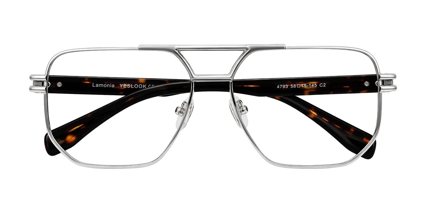 Lamonia - Silver/Tortoise Eyeglasses