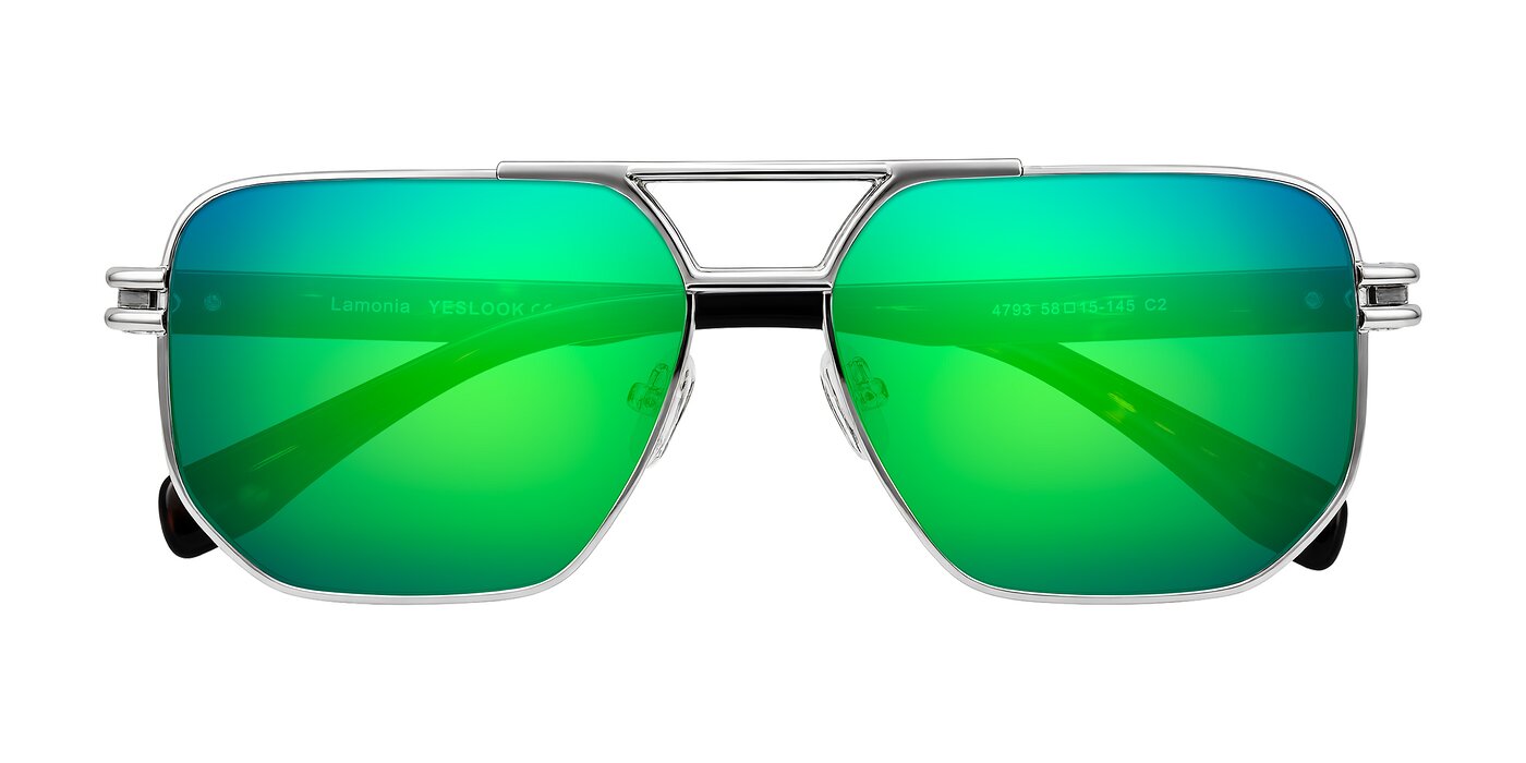 Lamonia - Silver/Tortoise Flash Mirrored Sunglasses