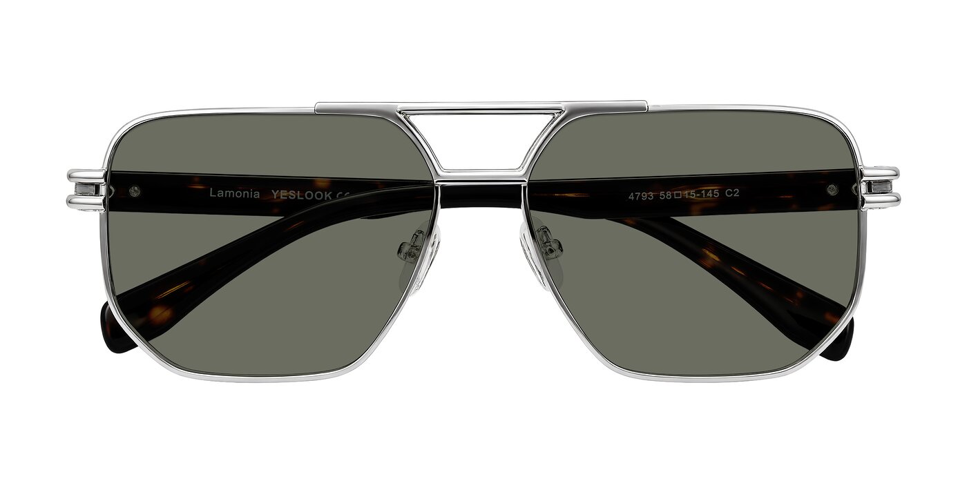 Lamonia - Silver/Tortoise Polarized Sunglasses