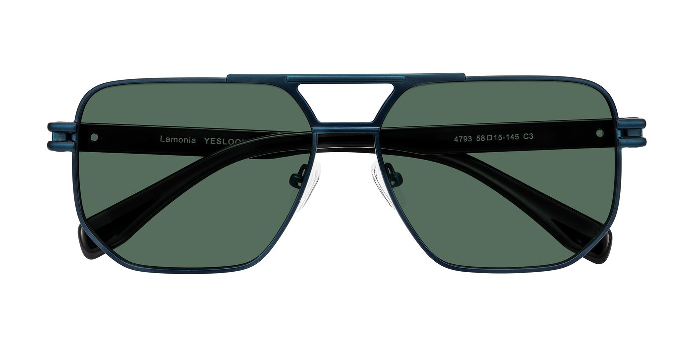 Lamonia - Matte Blue/Black Polarized Sunglasses