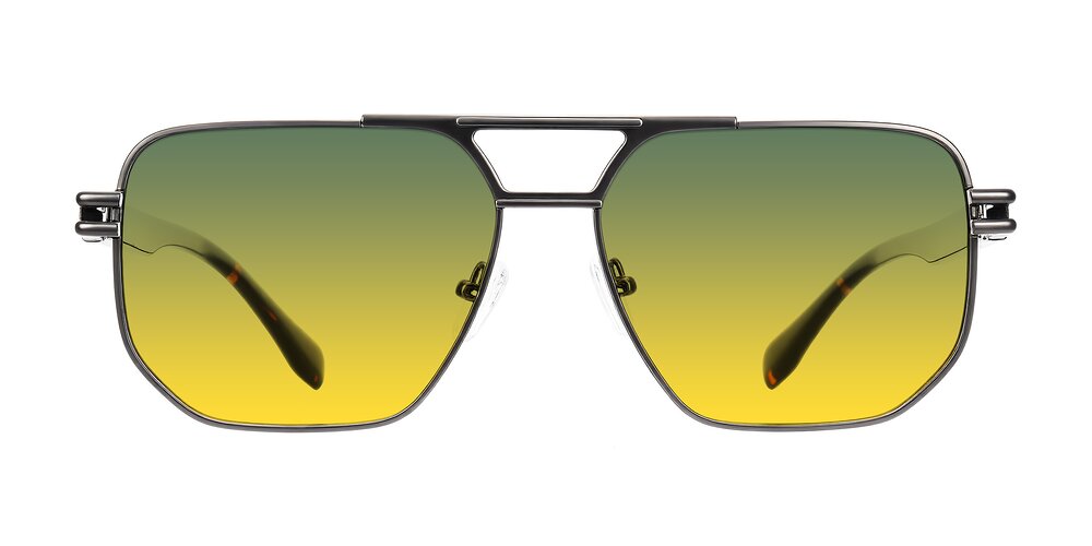 Lamonia - Matte Gunmetal/Tortoise Gradient Sunglasses