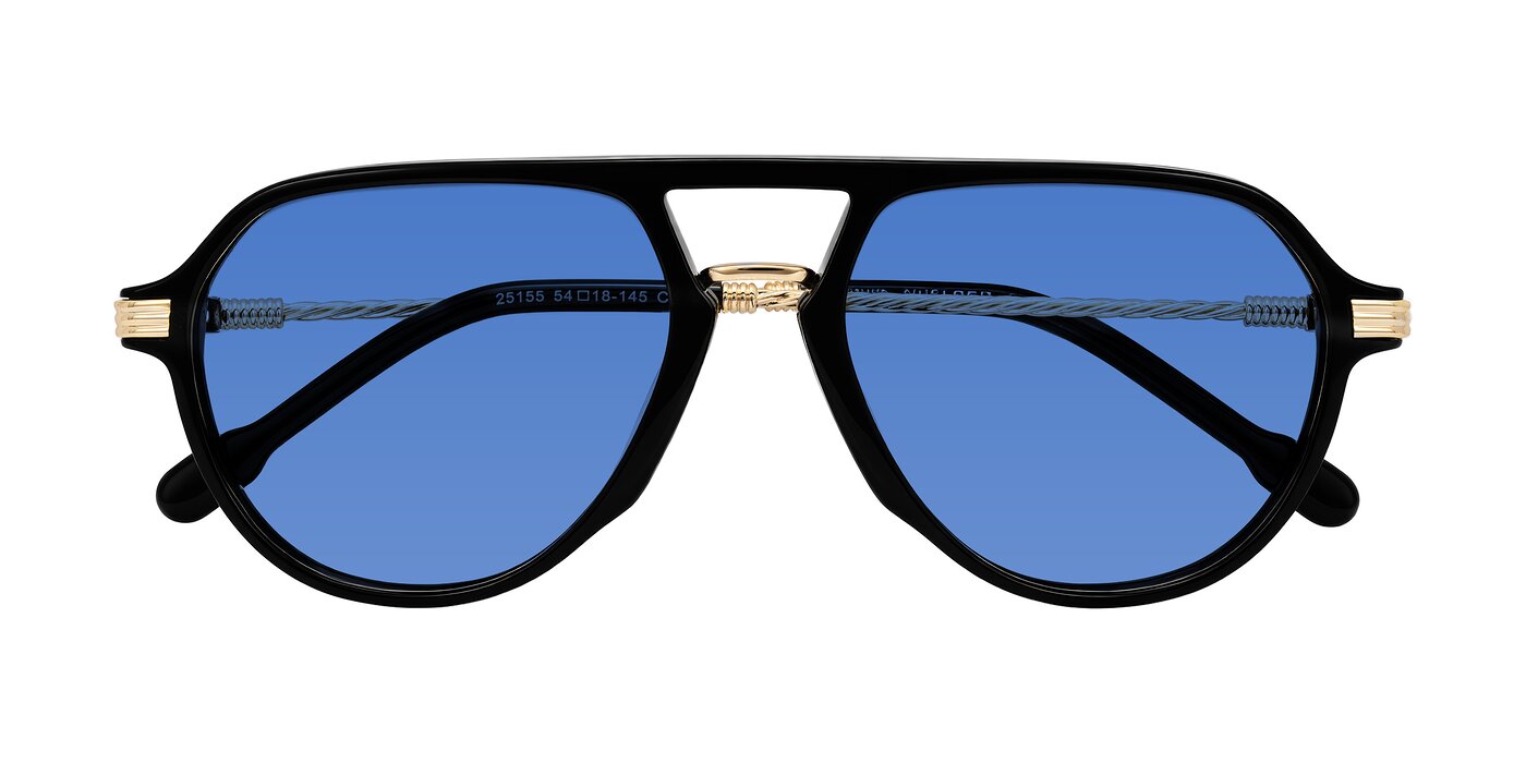 Kanause - Black/Gold Tinted Sunglasses