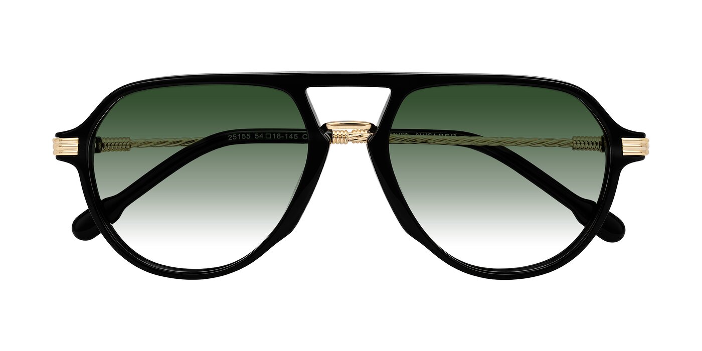Kanause - Black/Gold Gradient Sunglasses