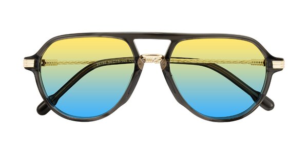 Front of Kanause in Transparent Gray/Gold