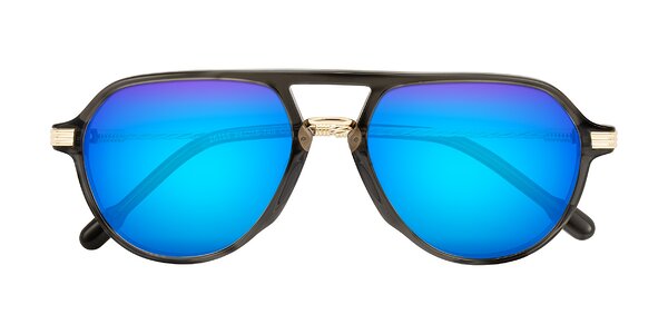 Front of Kanause in Transparent Gray/Gold