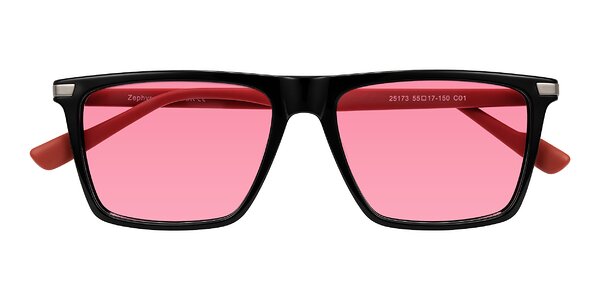 Front of Zephyr in Black/Red