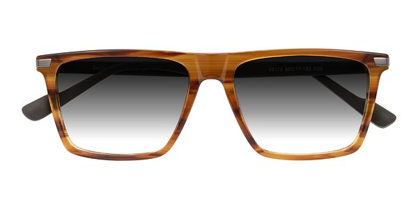 Front of Zephyr in Amber Striped/Gray